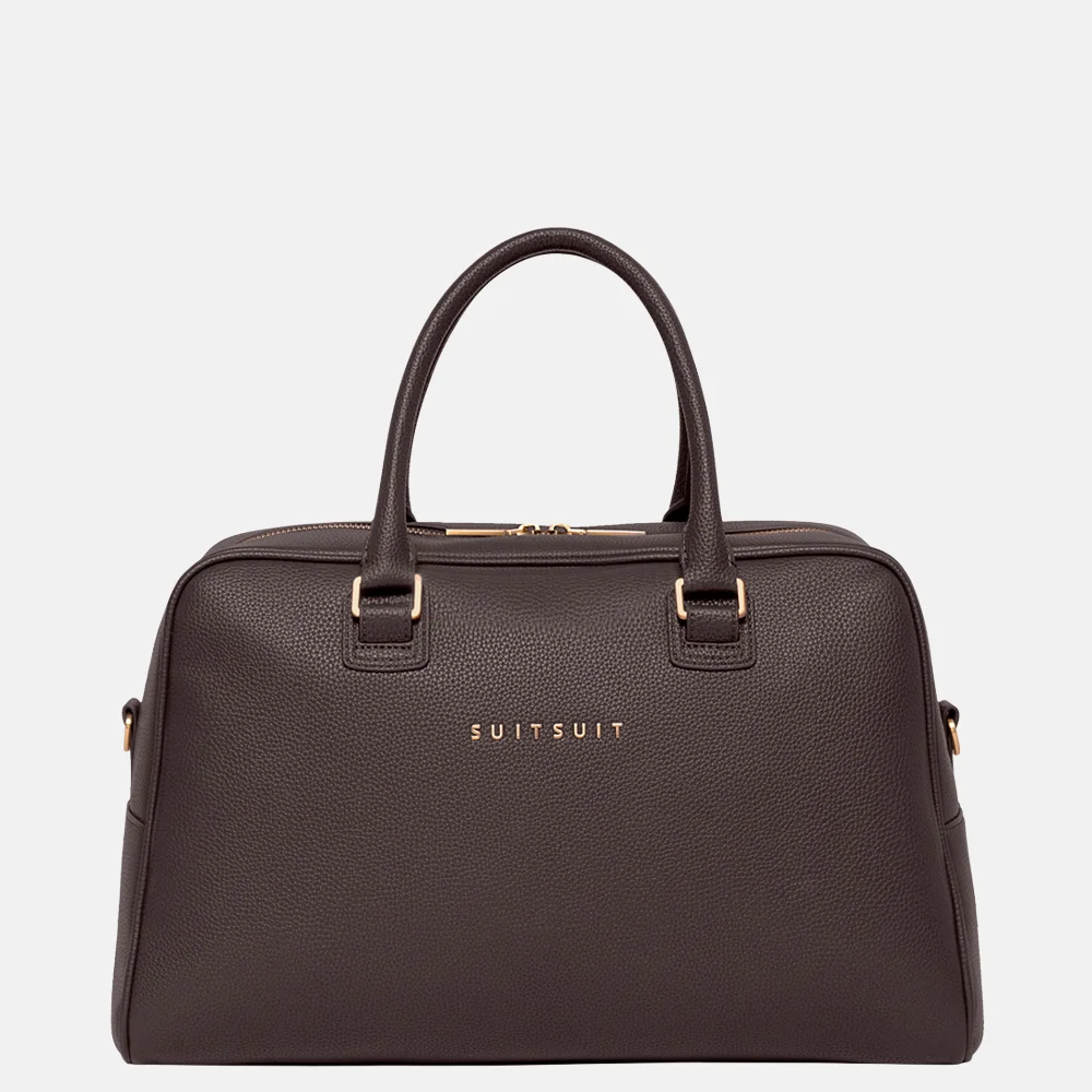 Suitsuit Fab Seventies weekendtas chocolate brown bij Duifhuizen