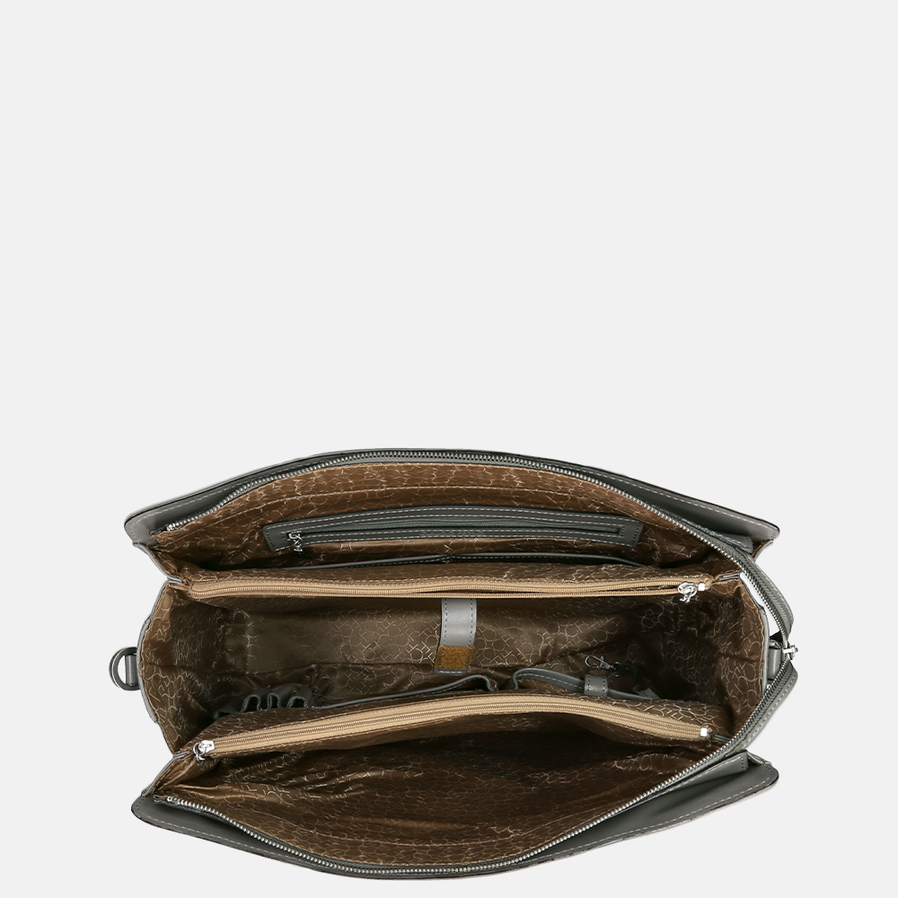 Claudio Ferrici Classico shopper 13.3 inch grey bij Duifhuizen