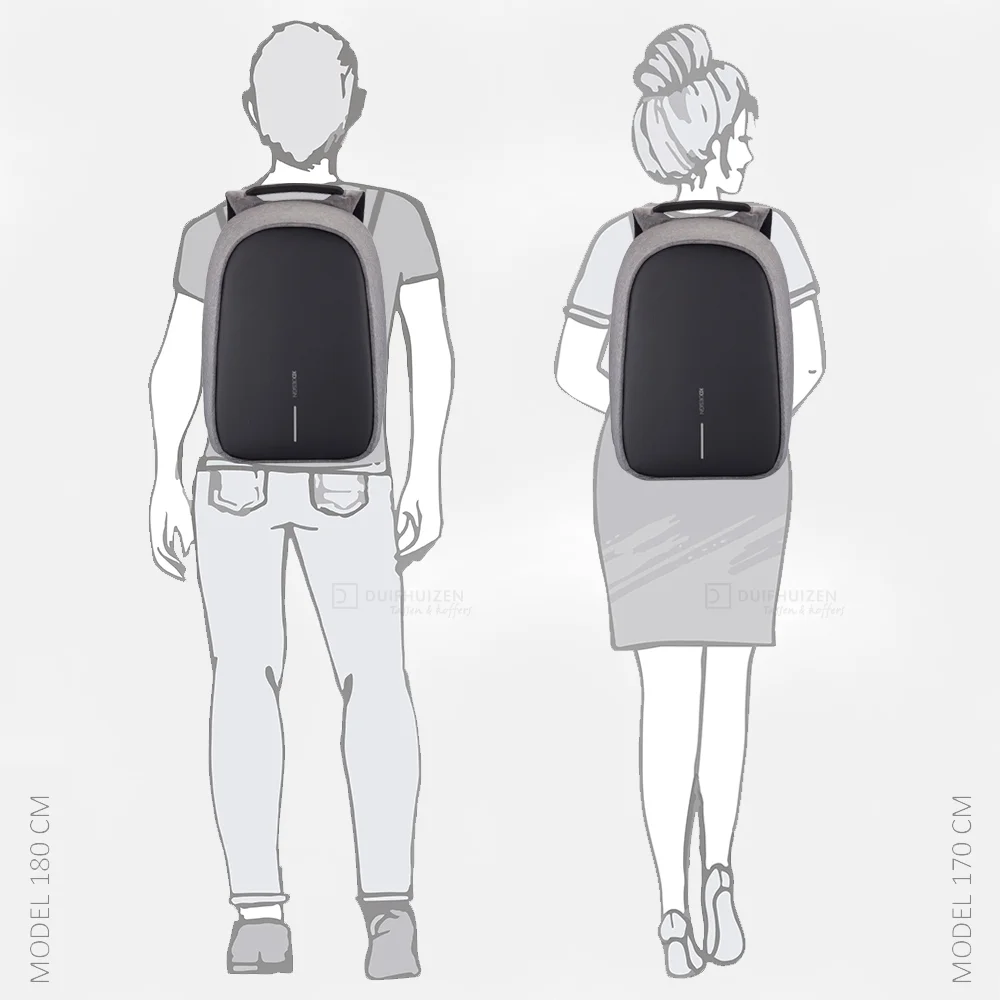 XD Design Bobby Hero laptoprugzak XL 17 inch grey bij Duifhuizen