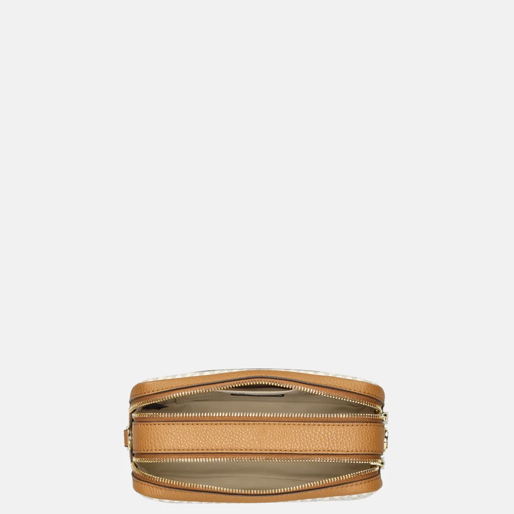 Michael Kors Bryant crossbody tas M vanilla/acorn bij Duifhuizen