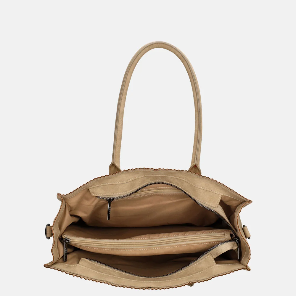 Zebra Trends Lisa shopper taupe bij Duifhuizen