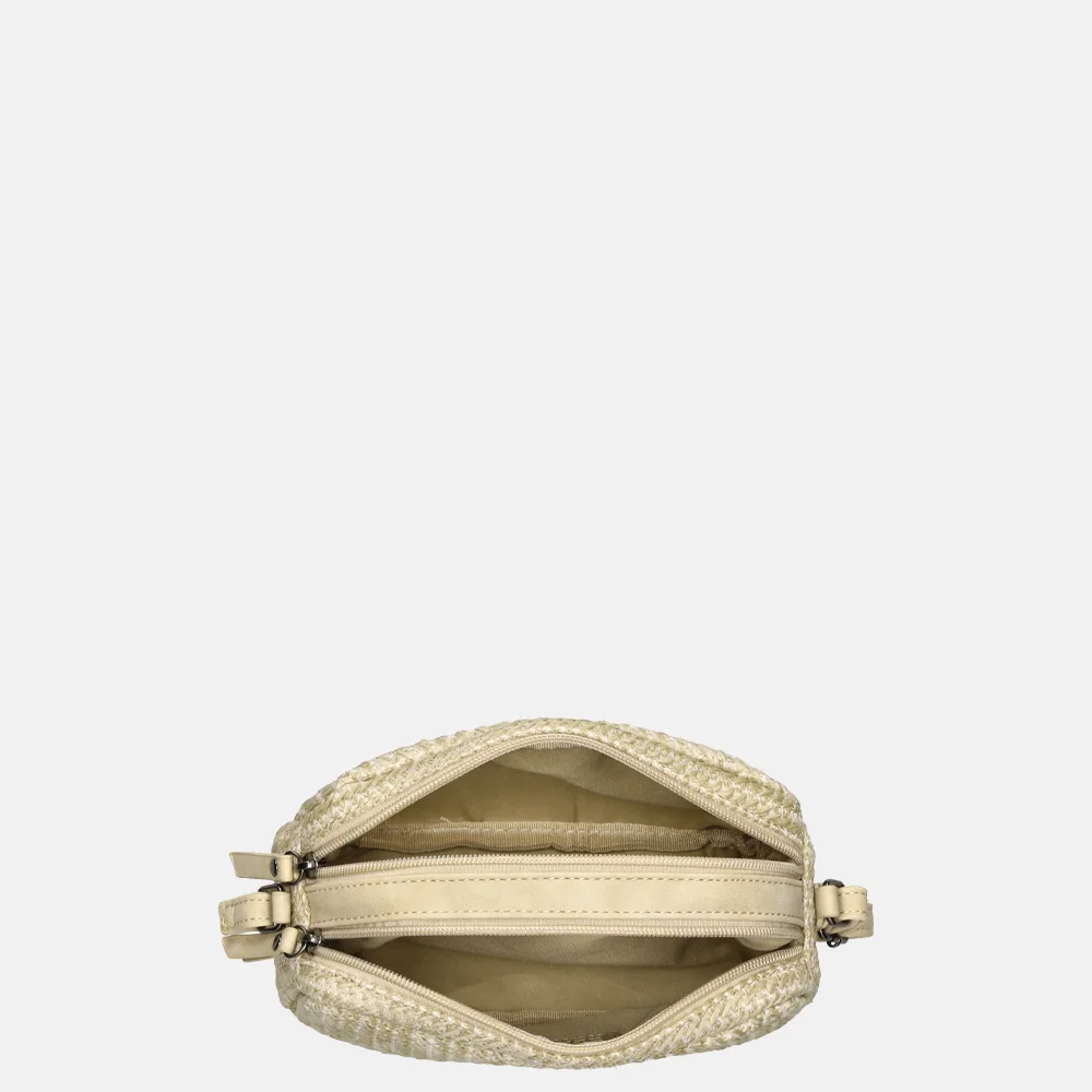 Enrico Benetti Raffia crossbody tas natuur bij Duifhuizen