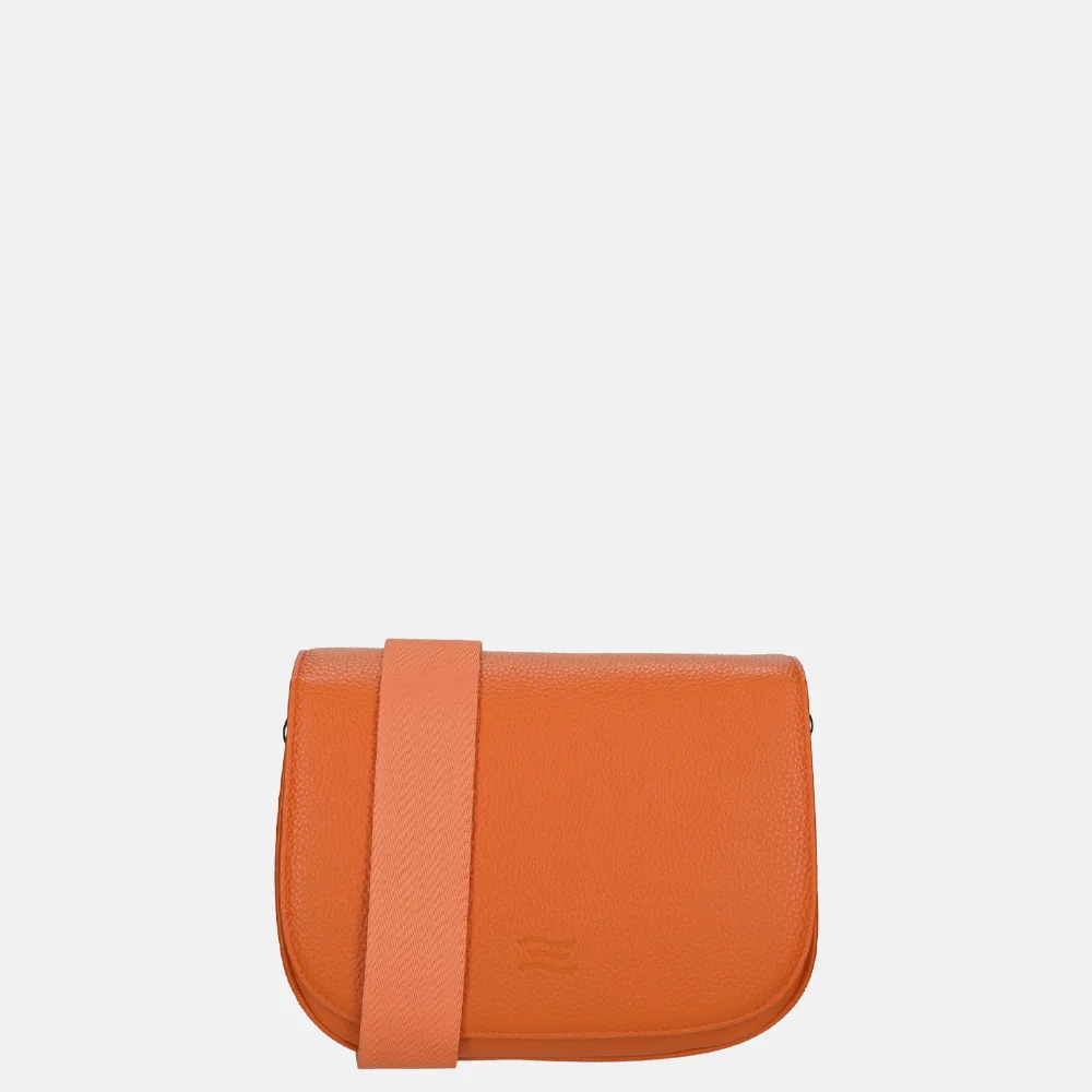 Crinkles crossbody tas orange