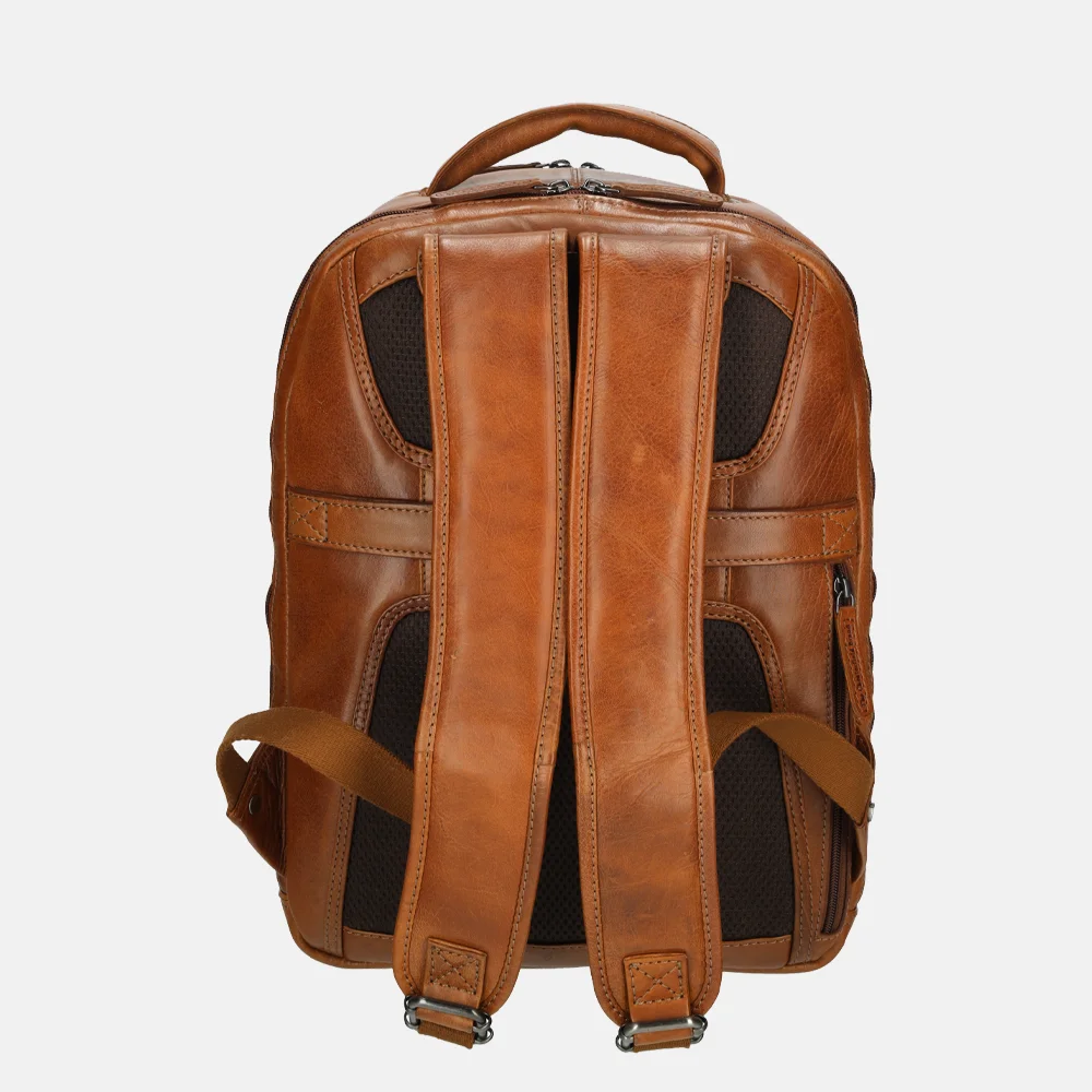 Chesterfield Maggiore laptoprugzak cognac bij Duifhuizen