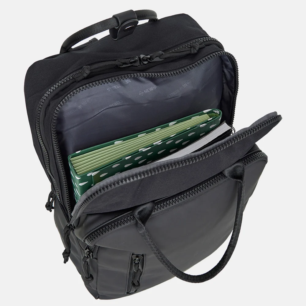 New Rebels Bruce laptoprugzak 15 inch zwart bij Duifhuizen