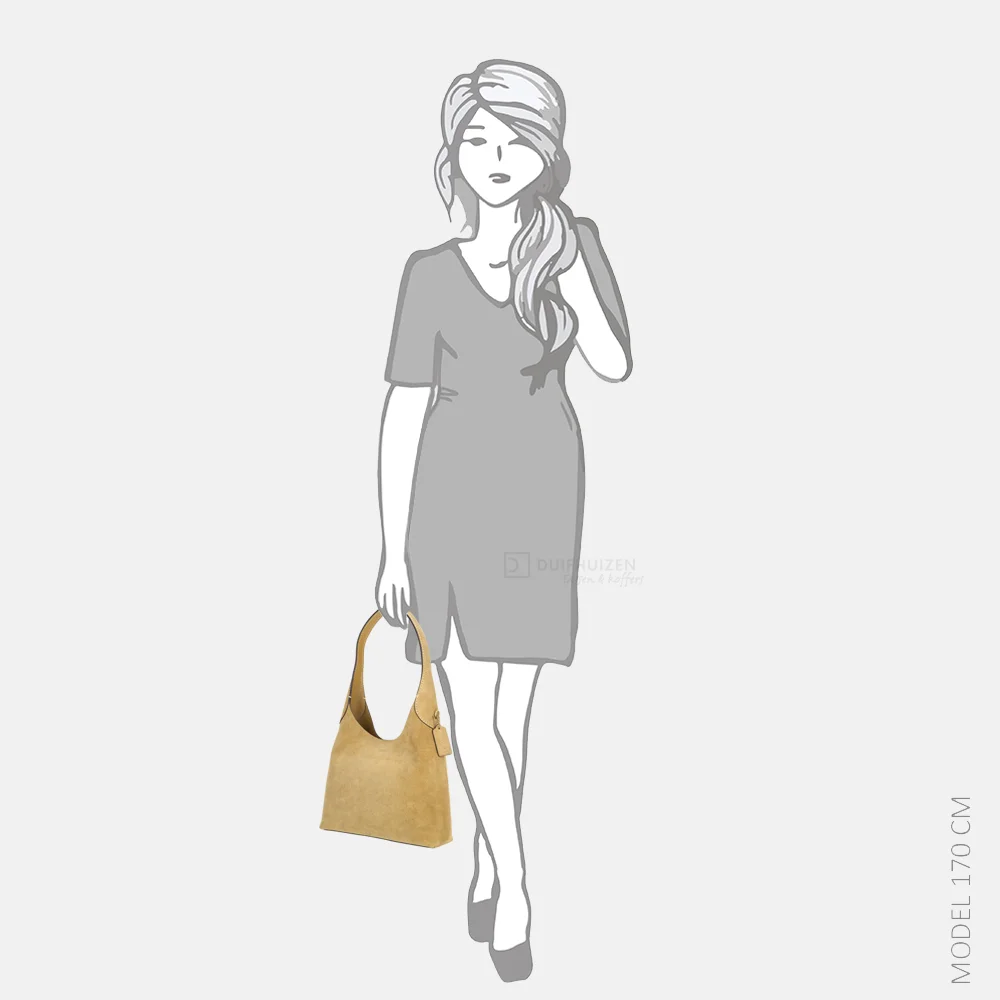 Coach Brooklyn buideltas suede sand bij Duifhuizen