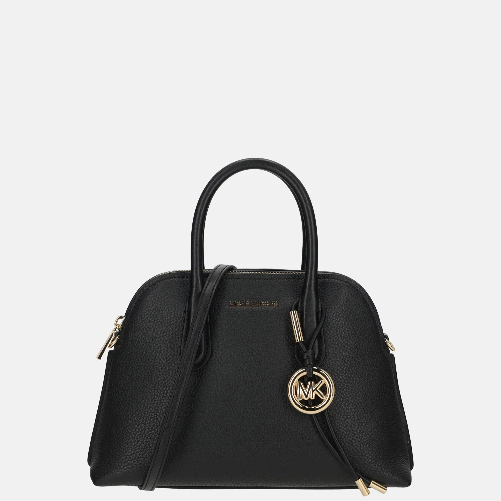 Michael Kors Freddie dome satchel handtas M black