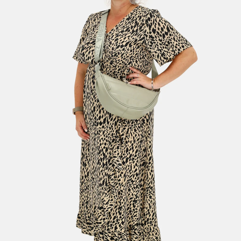 Zebra Trends Evie crossbody tas mint bij Duifhuizen