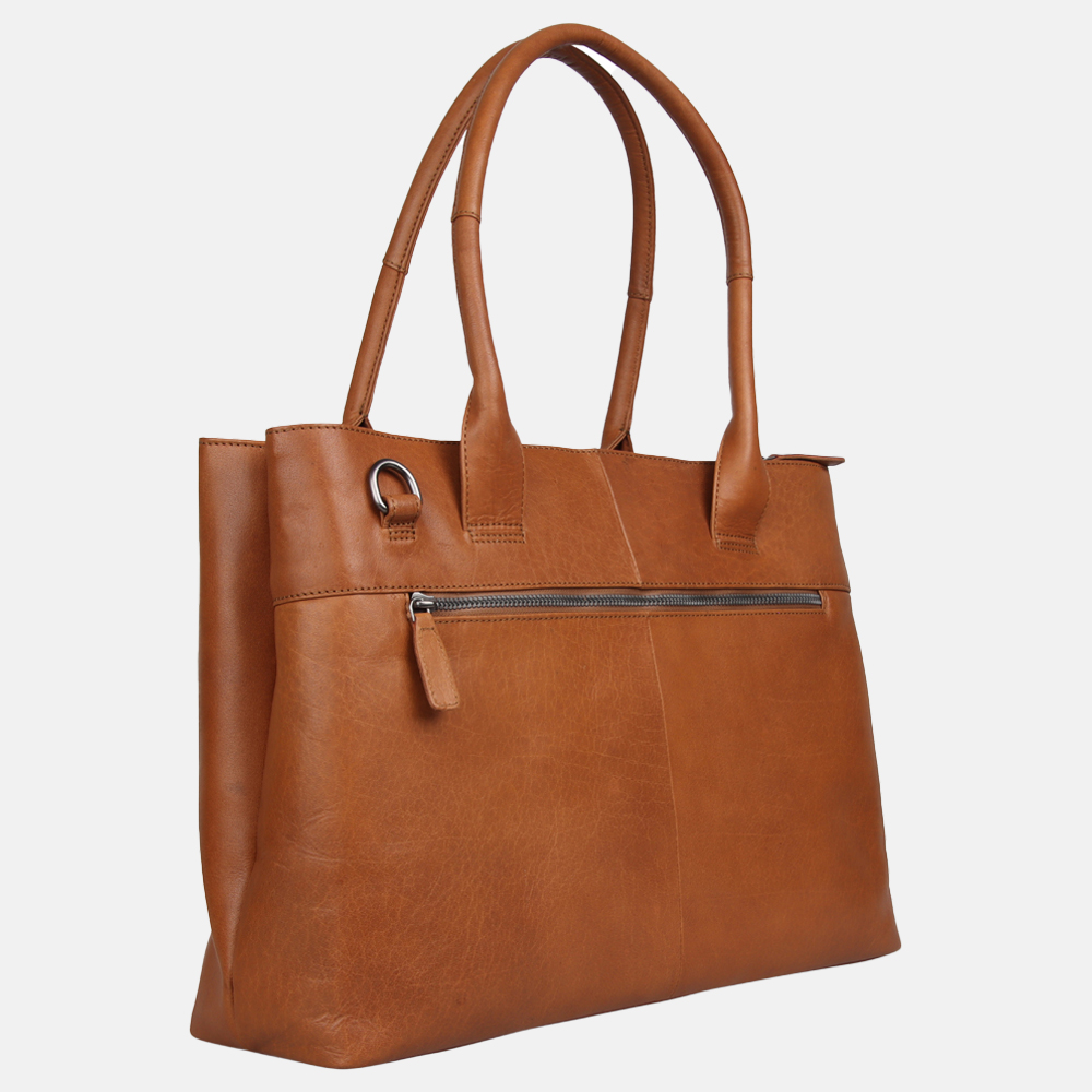 Plevier Amber shopper 15 inch cognac bij Duifhuizen