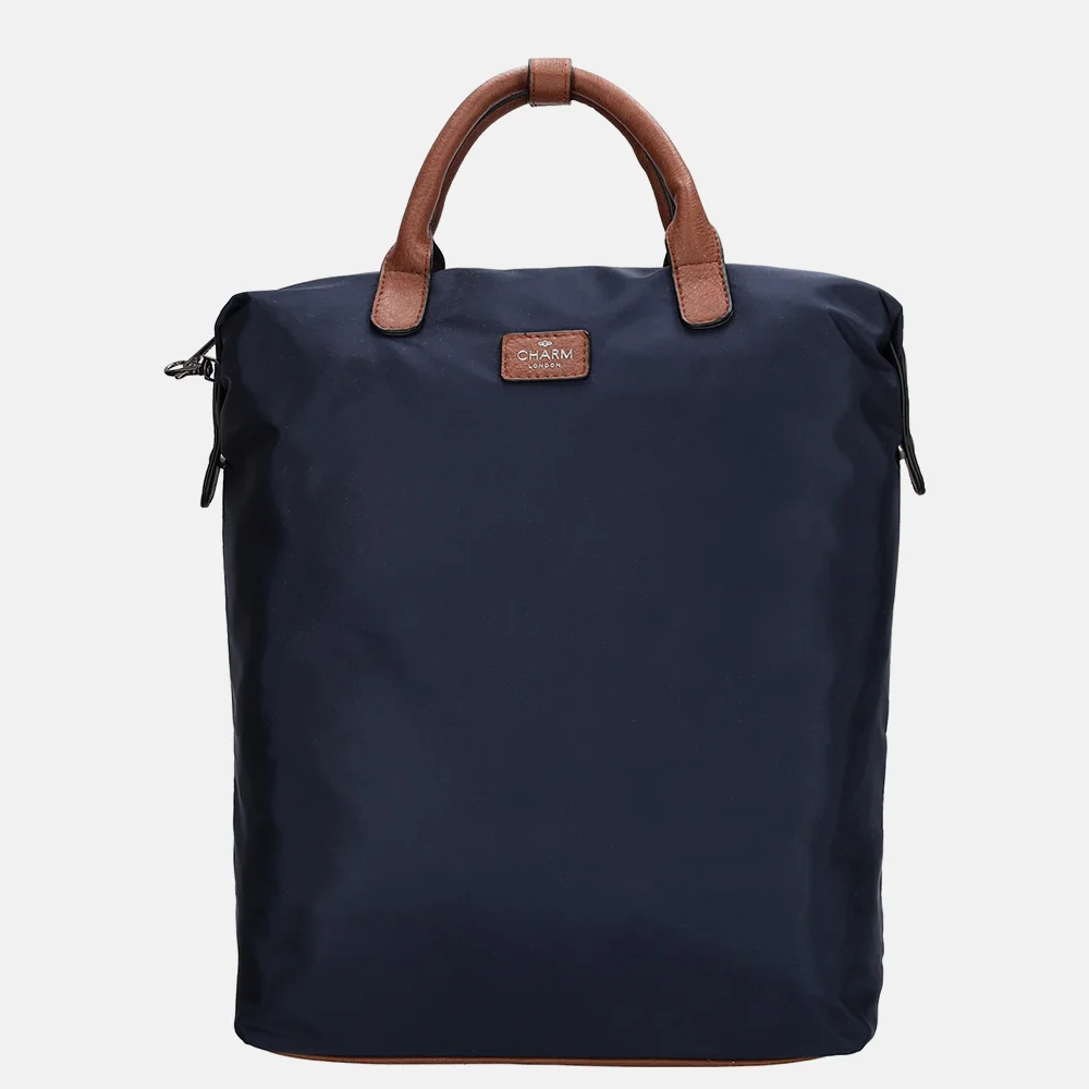 Charm London Buckingham laptoprugzak 14 inch blauw
