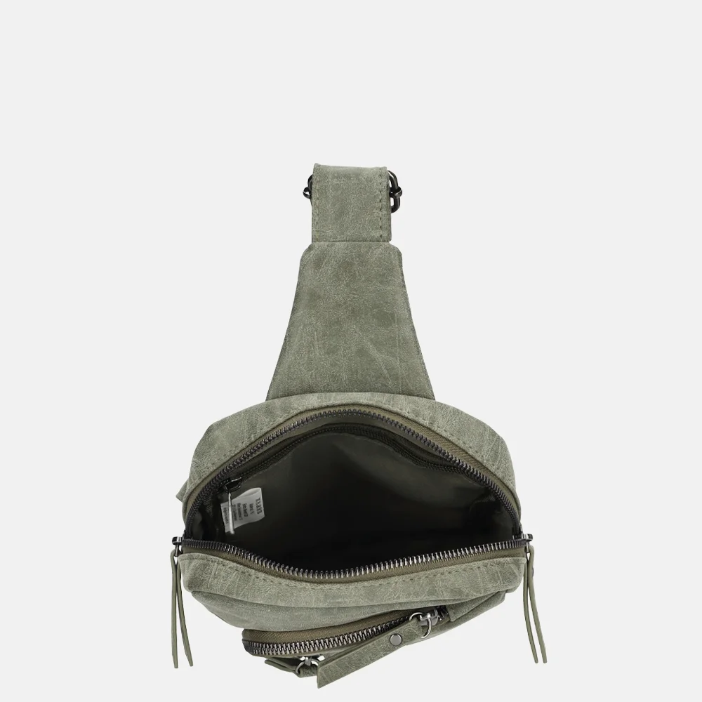 Enrico Benetti Zoe crossbody tas olive bij Duifhuizen