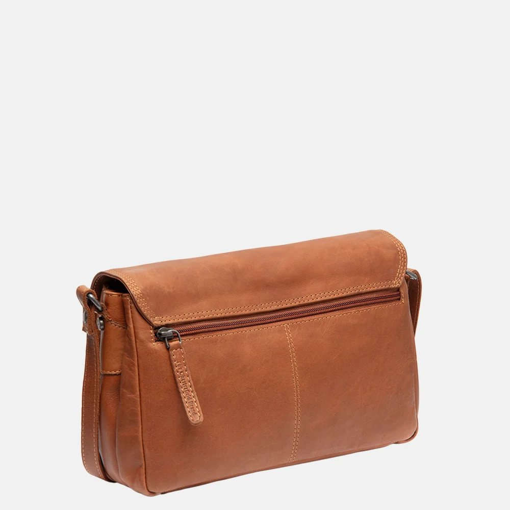 Chesterfield Laverton crossbody tas cognac bij Duifhuizen