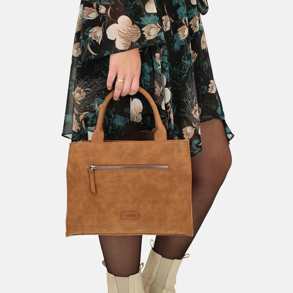 Beagles handtas cognac bij Duifhuizen