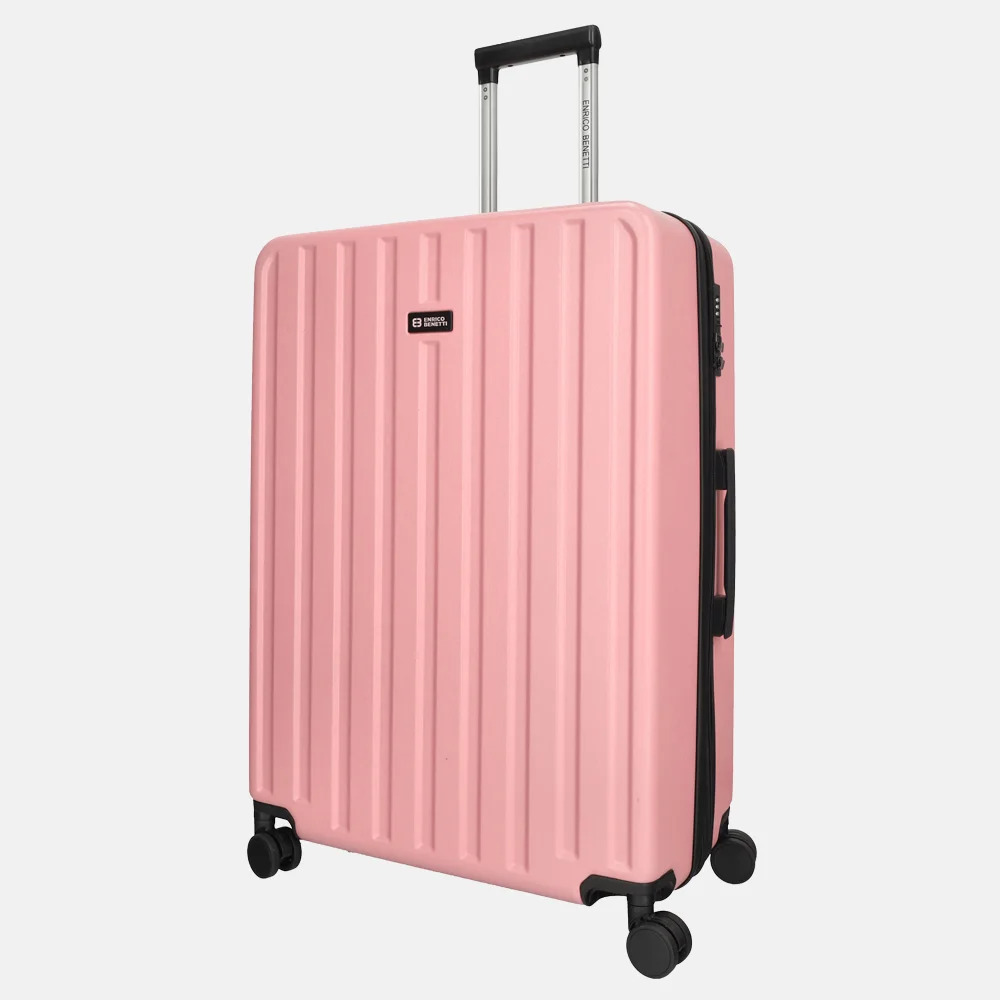 Enrico Benetti Portland kofferset 3-delig roze bij Duifhuizen