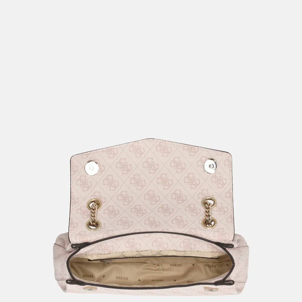 Guess Katya crossbody tas rose water logo bij Duifhuizen