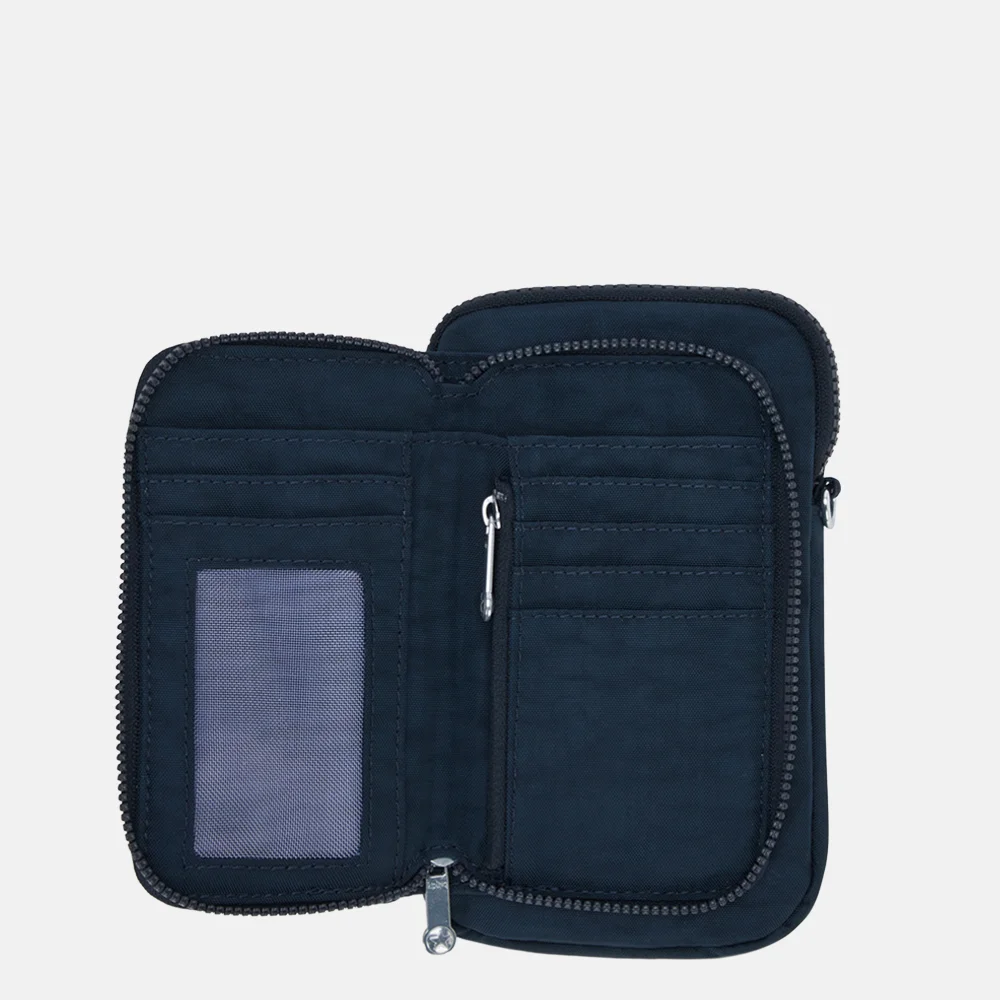 Kipling Telmo telefoontas blue bleu bij Duifhuizen