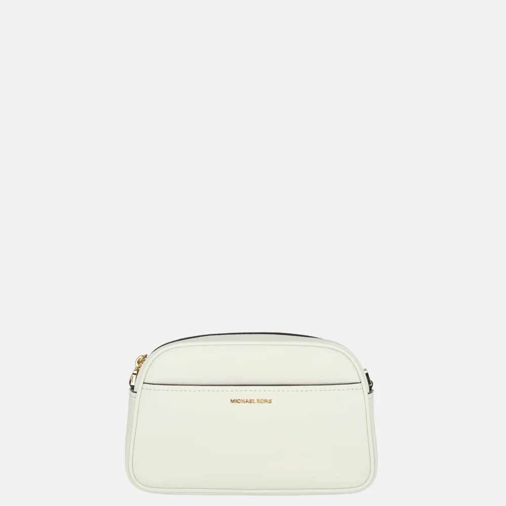Michael Kors Jet set crossbody tas optic white bij Duifhuizen