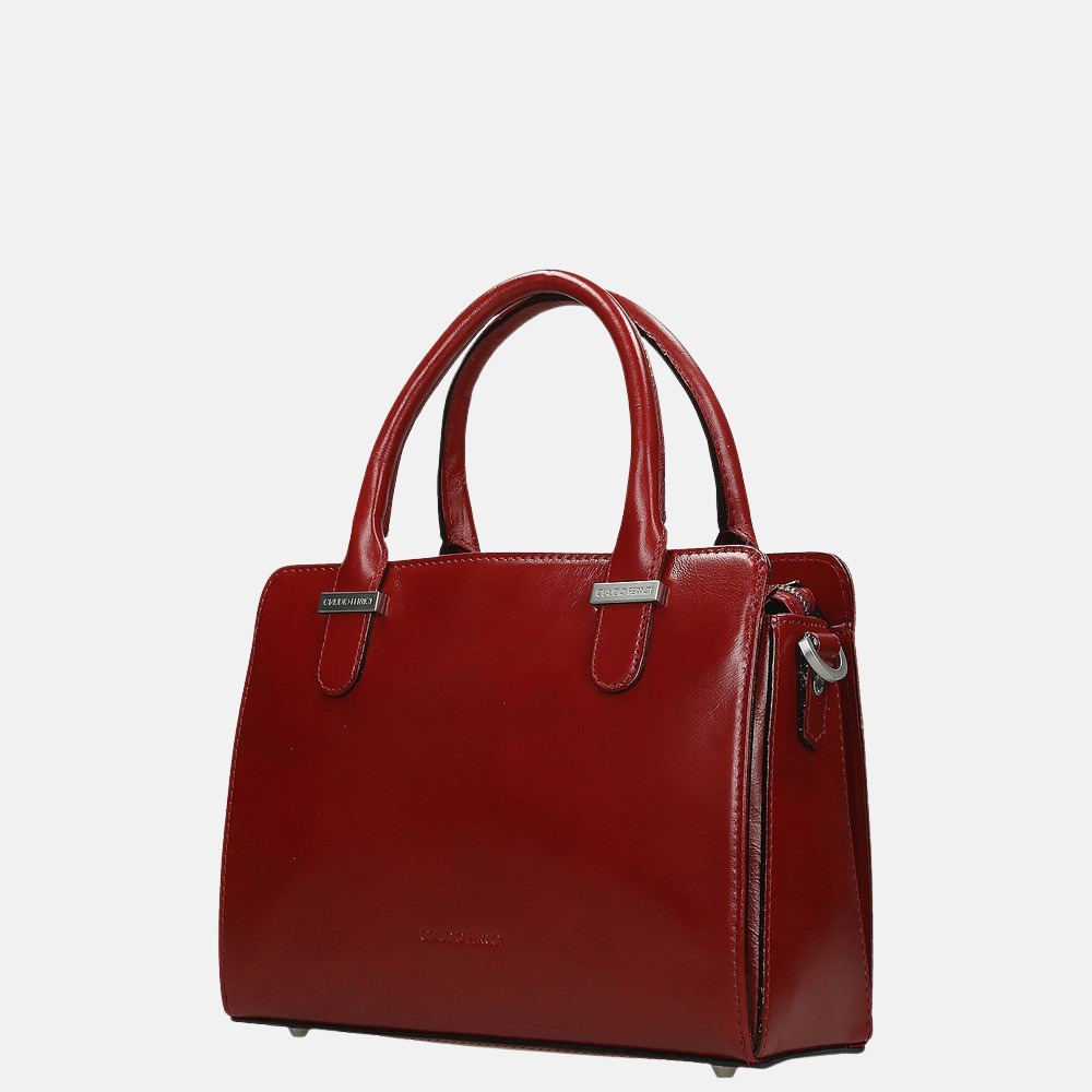 Claudio Ferrici Classico handtas S red bij Duifhuizen