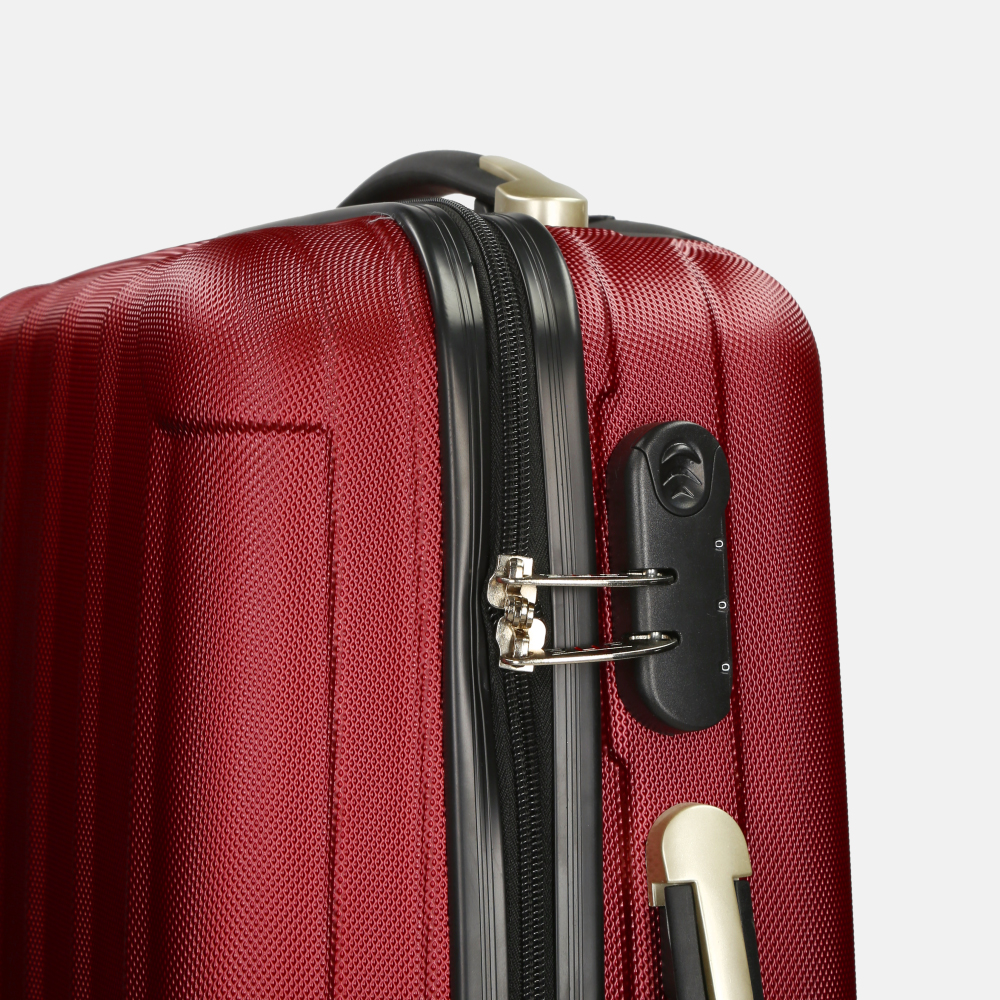 Buckle Up handbagage koffer 56 cm red bij Duifhuizen