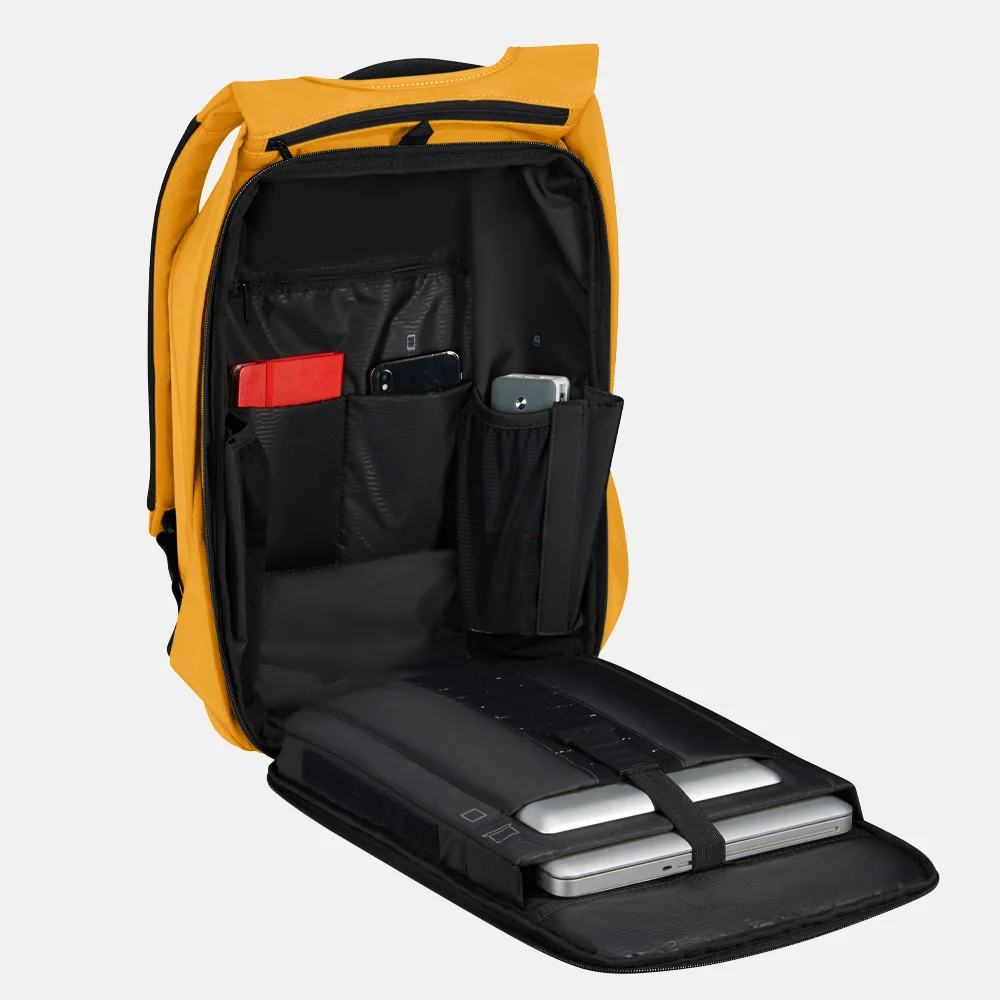 Samsonite Securipak 2.0 anti diefstal laptoprugzak 15.6 inch radiant yellow bij Duifhuizen
