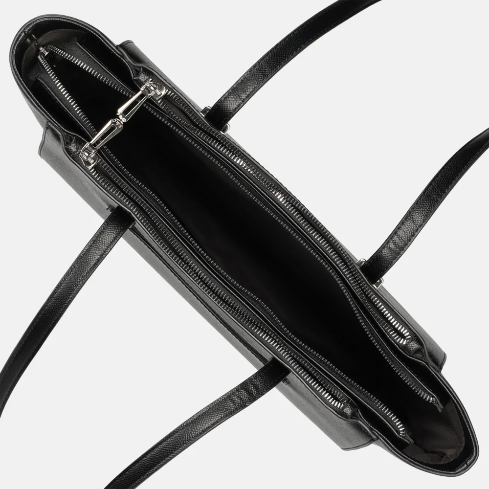 Flora & Co shopper black bij Duifhuizen