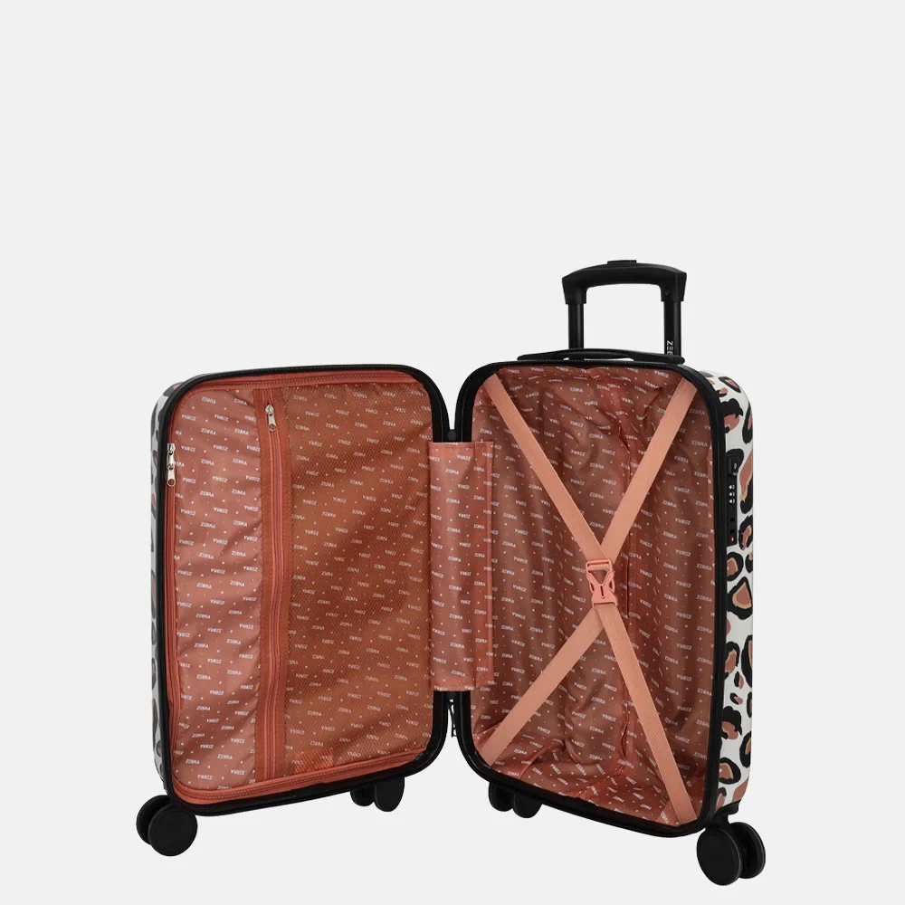 Zebra Trends kofferset 76cm + 50cm panter bij Duifhuizen