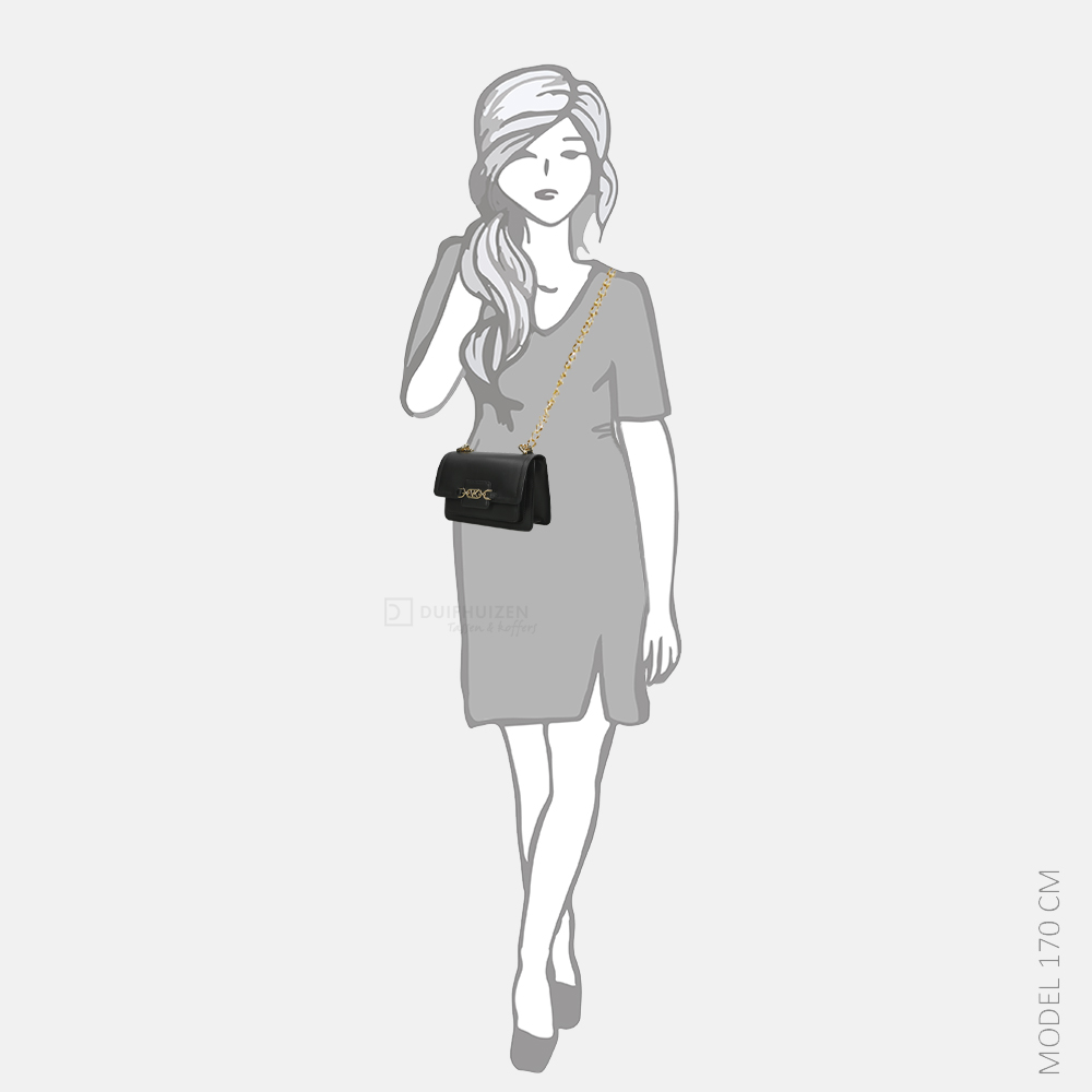 Michael Kors Heather crossbody tas XS black bij Duifhuizen