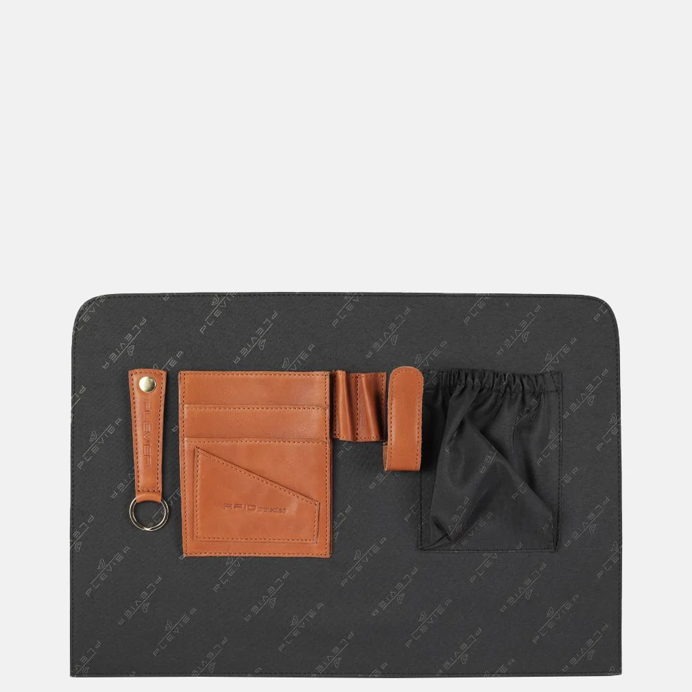Plevier Millau laptoptas 15 inch cognac bij Duifhuizen