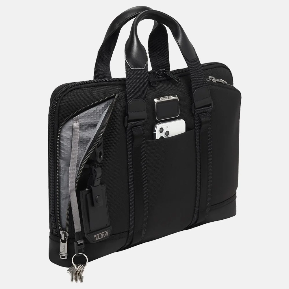 Tumi Aviano Alpha Bravo Academy laptoptas black bij Duifhuizen