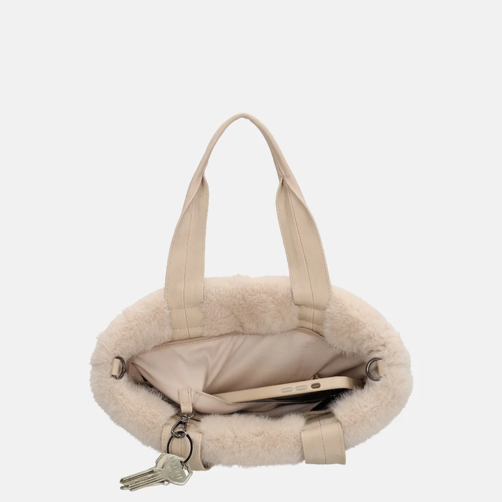 Zebra Trends Emma handtas S creme bij Duifhuizen