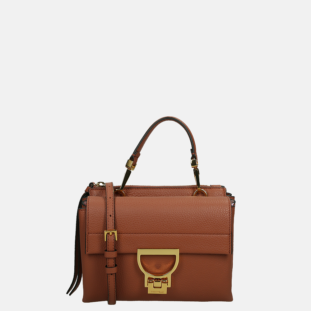 Coccinelle Arlettis crossbody tas cinnamon bij Duifhuizen