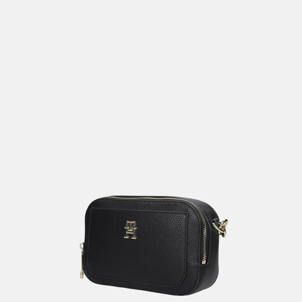 Tommy Hilfiger Emblem crossbody tas black bij Duifhuizen