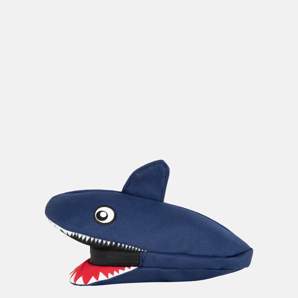 Pick & Pack Shark shape pencase etui navy bij Duifhuizen