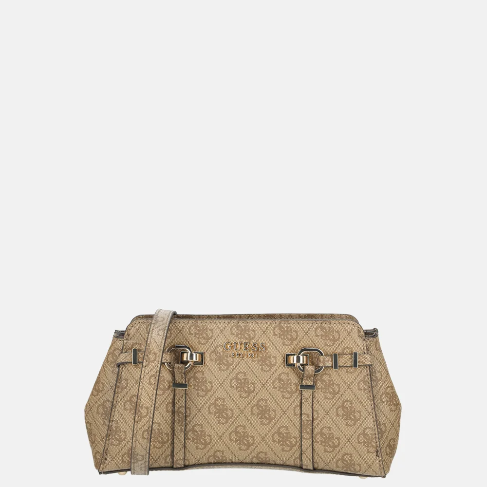 Guess Leona Girlfriend crossbody tas latte logo