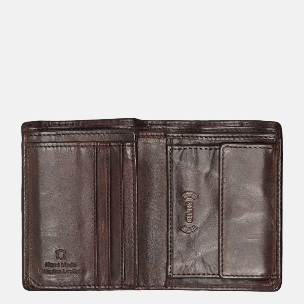 Bear Design billfold bruin bij Duifhuizen