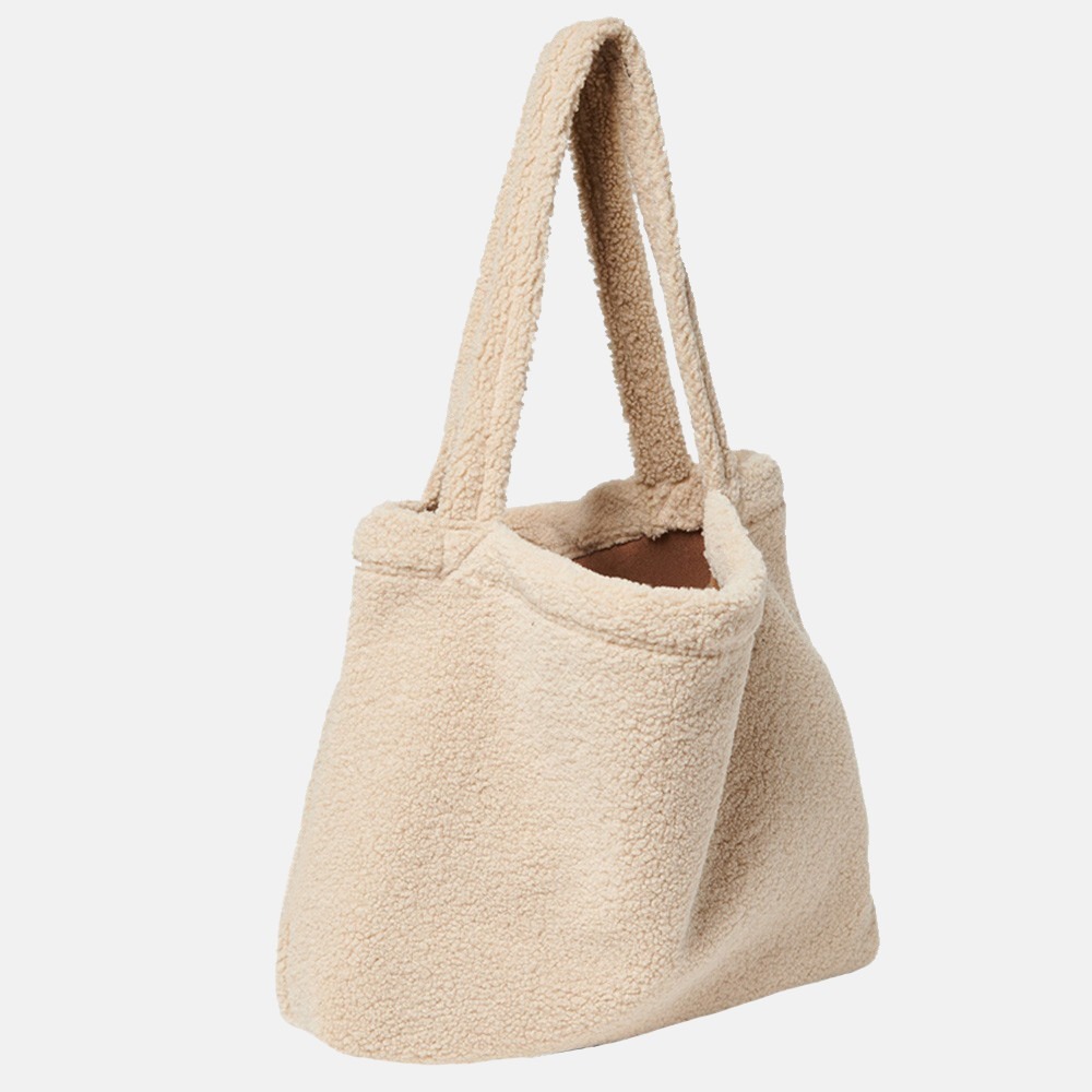 Studio Noos Mom-Bag shopper teddy ecru bij Duifhuizen