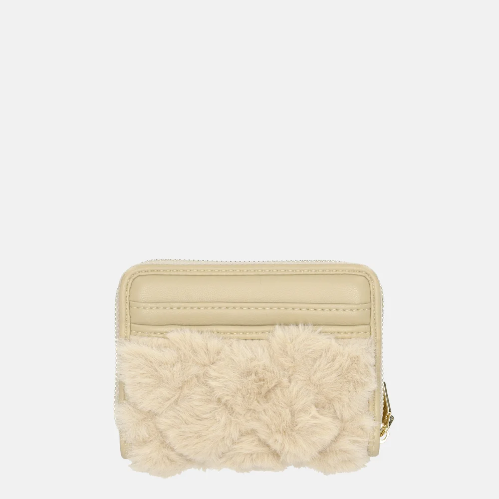 Laurent David Gloria portemonnee XS faux fur beige bij Duifhuizen