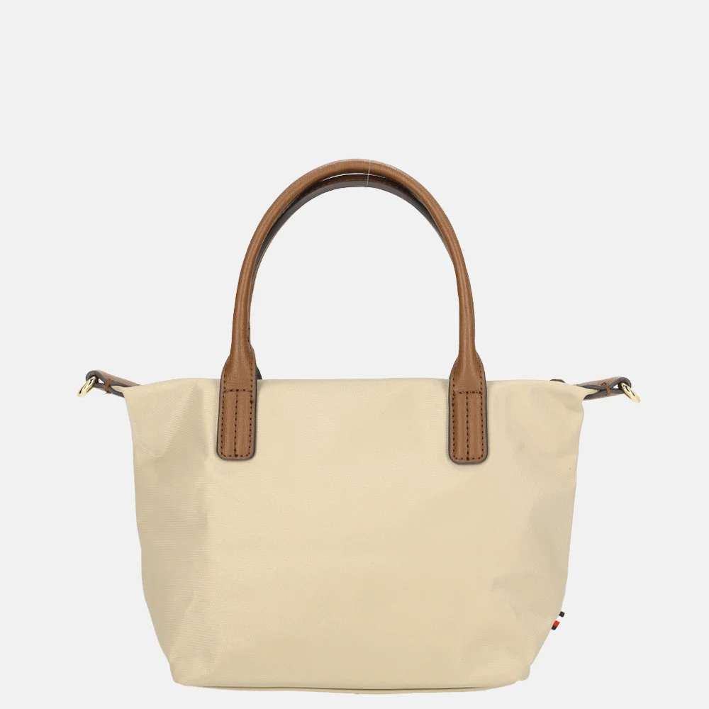 Tommy Hilfiger Popette tote handtas mini Sandalwood bij Duifhuizen