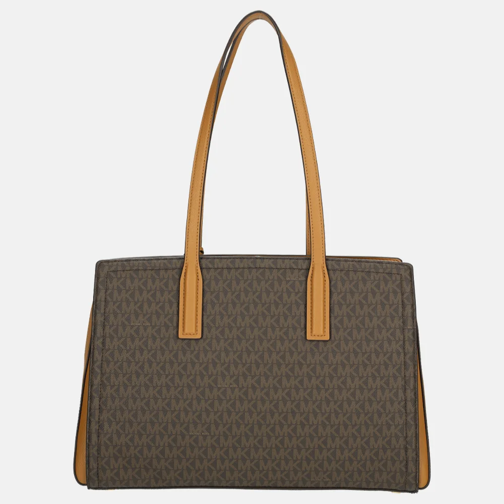Michael Kors Laila shopper M brown/acorn bij Duifhuizen