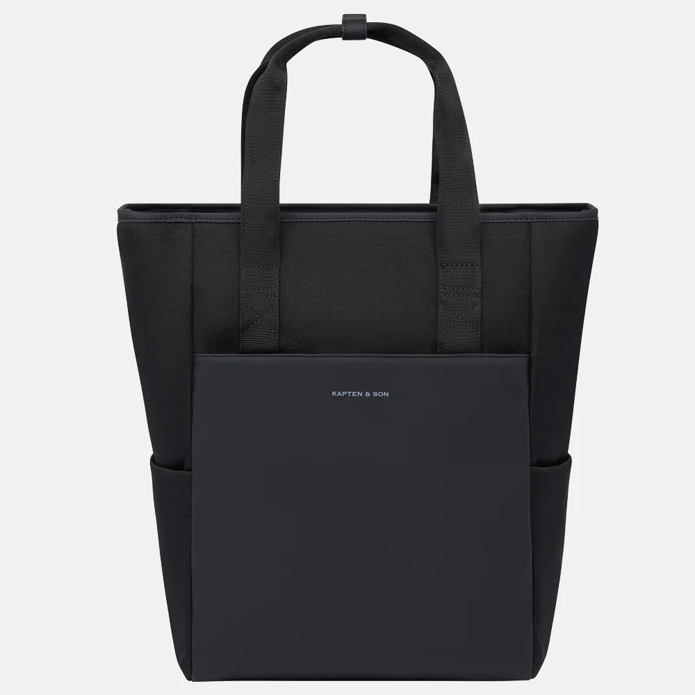 Kapten & Son Lindby Pro laptoprugzak all black bij Duifhuizen