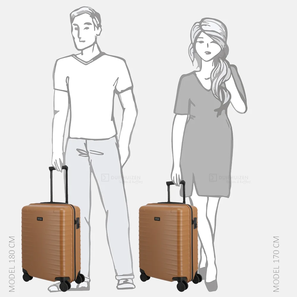 Titan Upgrade handbagage koffer 55 cm canyon bronze bij Duifhuizen