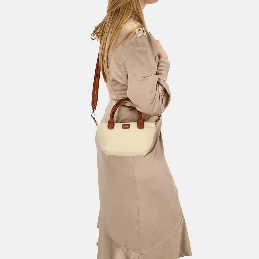 Charm London Buckingham Mono handtas XS beige bij Duifhuizen