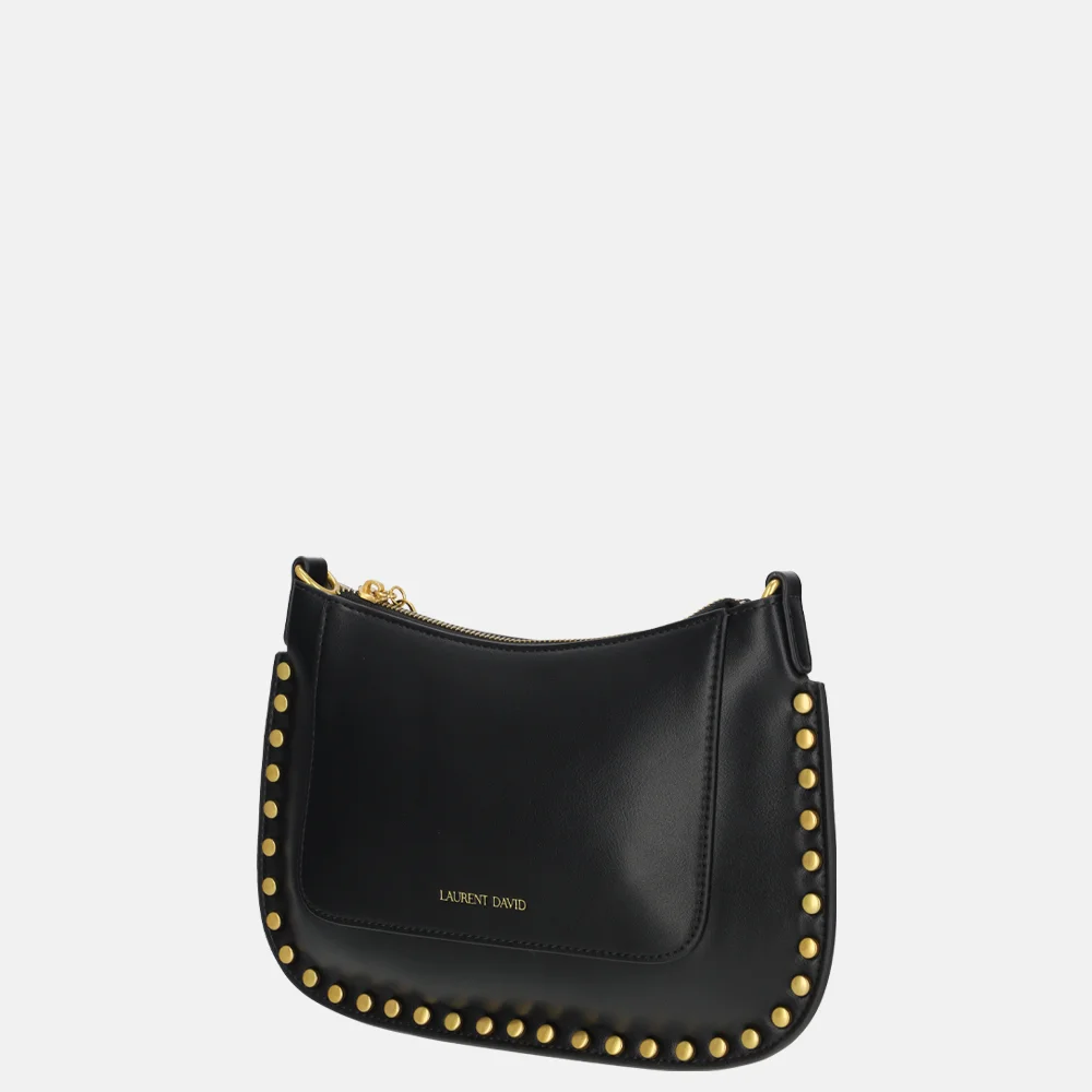Laurent David crossbody tas studs black bij Duifhuizen