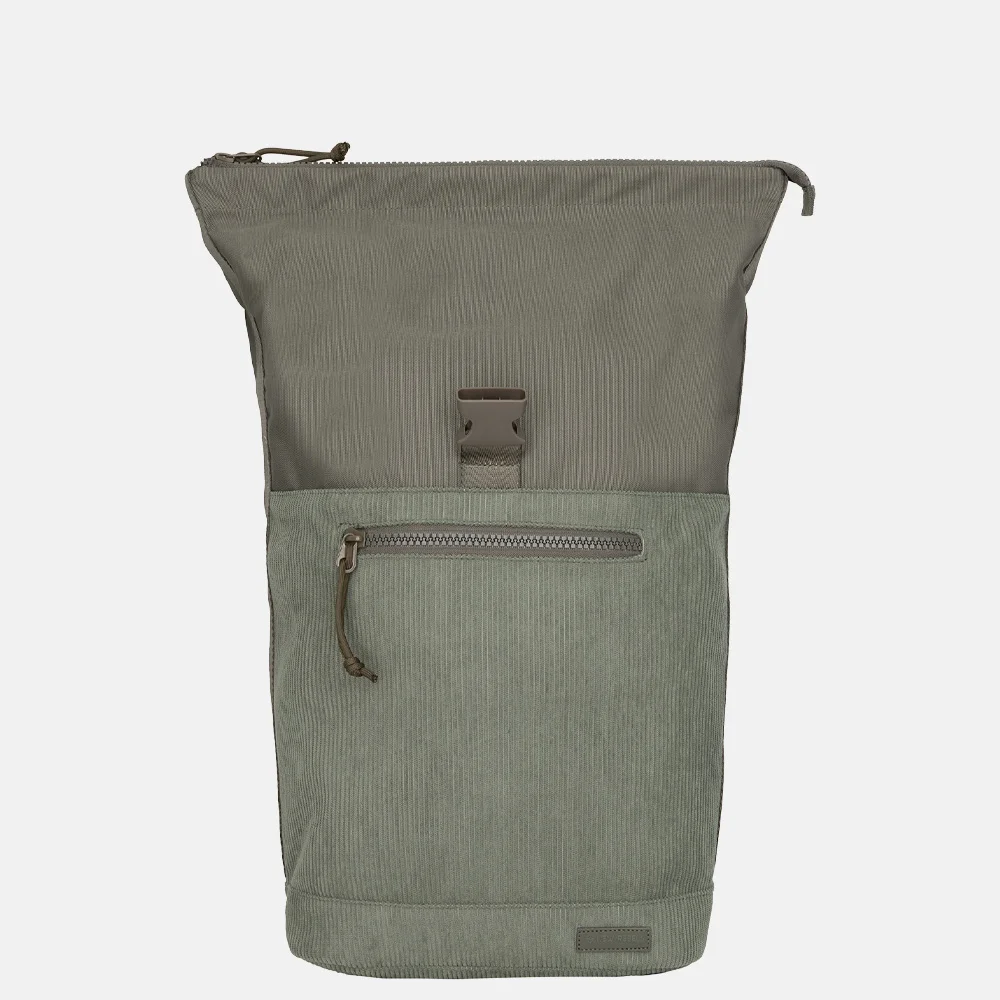 New Rebels New York rugzak rolltop 13 inch sage green bij Duifhuizen