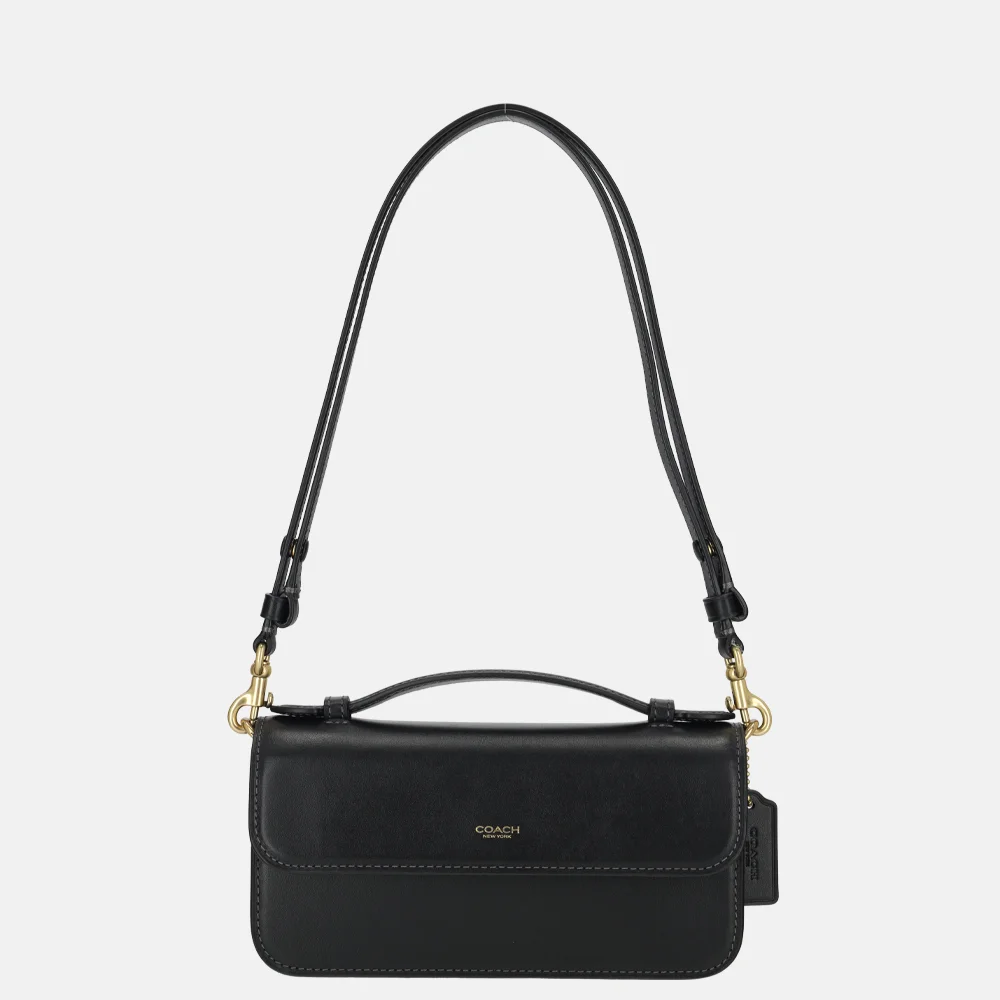Coach Elora top handle crossbody tas black bij Duifhuizen