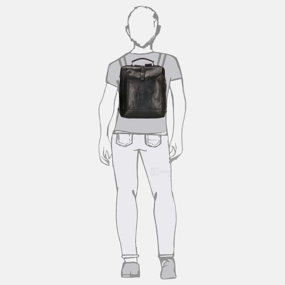 Genicci Kirk rugzak 13 inch black bij Duifhuizen