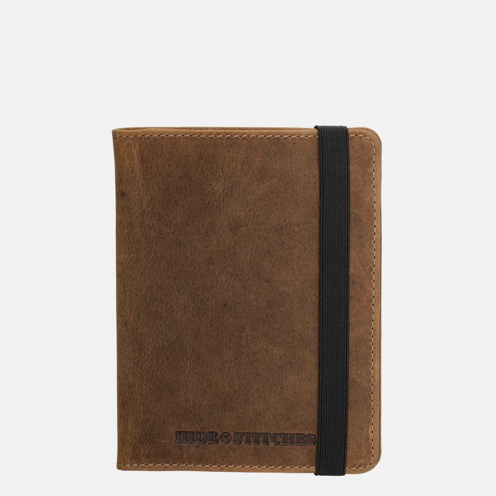 Hide & Stitches paspoorthoes bruin bij Duifhuizen