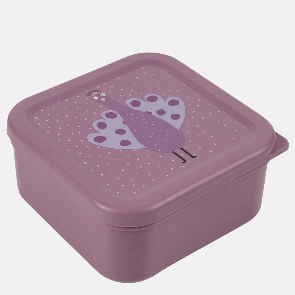 Trixie 3-delig lunchbox Mrs. Peacock bij Duifhuizen