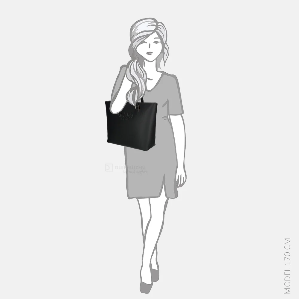 Liu Jo tote shopper M nero bij Duifhuizen