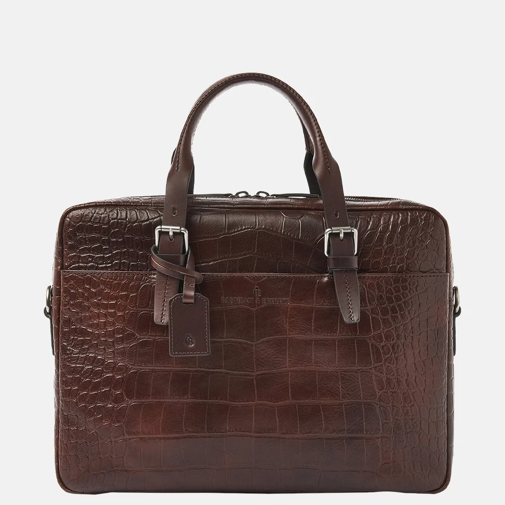 Castelijn en Beerens Rien laptoptas 15 inch mocca bij Duifhuizen